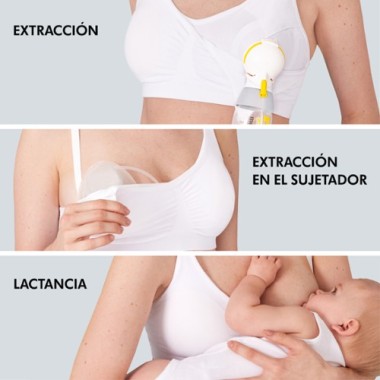 Sujetador de lactancia y extracción 3 en 1